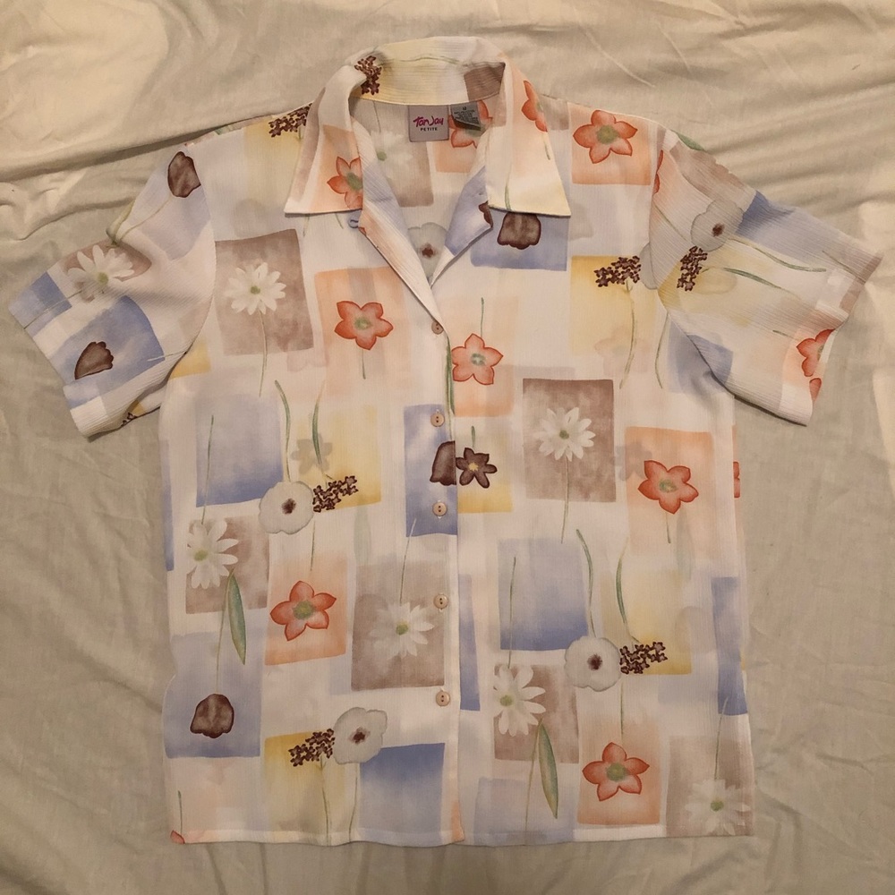 Floral Collard Shirt